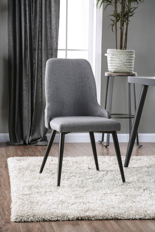 Vilhelm I Gray Side Chair (2/CTN) - Premium Dining Chair from FOA East - Just $261.30! Shop now at Furniture Wholesale Plus  We are the best furniture store in Nashville, Hendersonville, Goodlettsville, Madison, Antioch, Mount Juliet, Lebanon, Gallatin, Springfield, Murfreesboro, Franklin, Brentwood