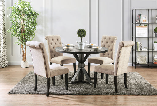 ALFRED 5 Pc. Round Dining Table Set - Premium Dining Room Set from FOA East - Just $1197.30! Shop now at Furniture Wholesale Plus  We are the best furniture store in Nashville, Hendersonville, Goodlettsville, Madison, Antioch, Mount Juliet, Lebanon, Gallatin, Springfield, Murfreesboro, Franklin, Brentwood