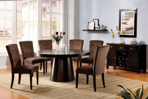 Havana Espresso Round Dining Table - Premium Dining Table from FOA East - Just $725.40! Shop now at Furniture Wholesale Plus  We are the best furniture store in Nashville, Hendersonville, Goodlettsville, Madison, Antioch, Mount Juliet, Lebanon, Gallatin, Springfield, Murfreesboro, Franklin, Brentwood