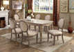Kathryn Rustic Dark Oak, Ivory 7 Pc. Dining Table Set - Premium Dining Room Set from FOA East - Just $1663.35! Shop now at Furniture Wholesale Plus  We are the best furniture store in Nashville, Hendersonville, Goodlettsville, Madison, Antioch, Mount Juliet, Lebanon, Gallatin, Springfield, Murfreesboro, Franklin, Brentwood