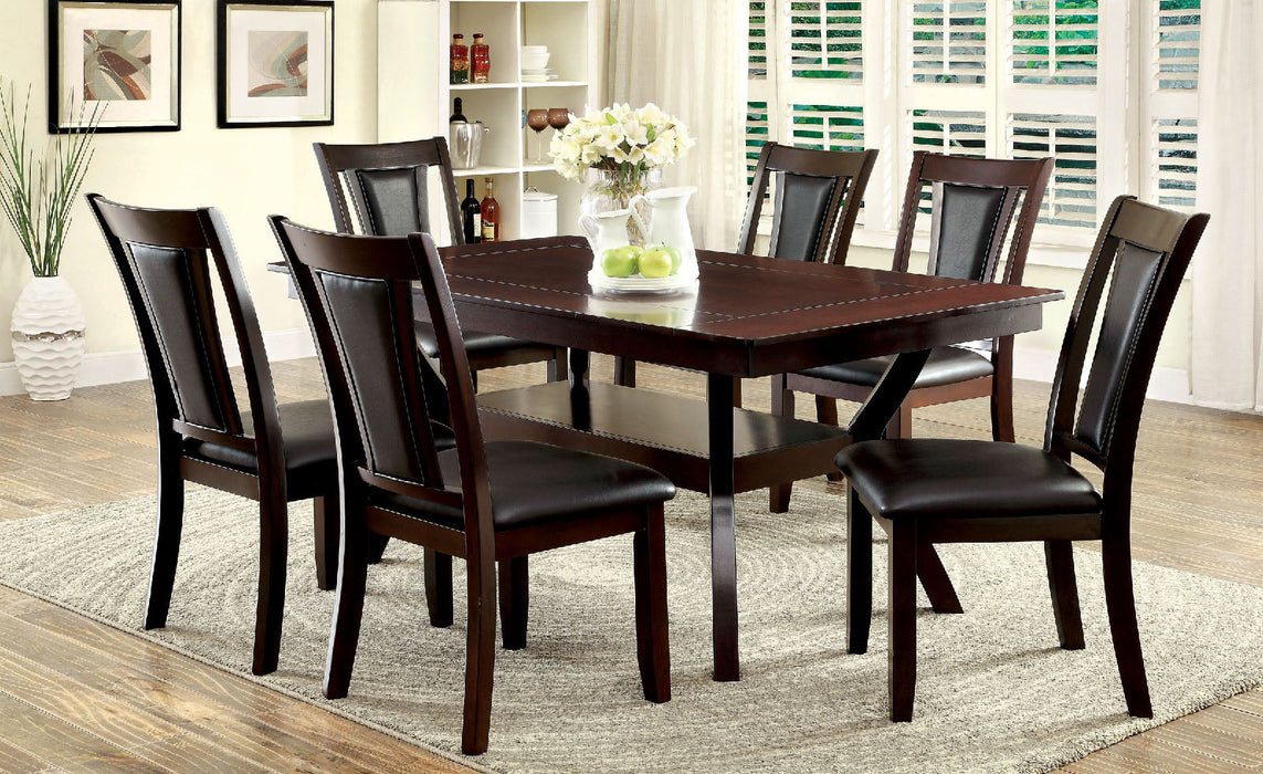 BRENT Dark Cherry 7 Pc. Dining Table Set - Premium Dining Room Set from FOA East - Just $1127.10! Shop now at Furniture Wholesale Plus  We are the best furniture store in Nashville, Hendersonville, Goodlettsville, Madison, Antioch, Mount Juliet, Lebanon, Gallatin, Springfield, Murfreesboro, Franklin, Brentwood