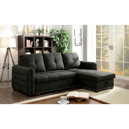 Demi Dark Gray Sectional - Premium Sectional from FOA East - Just $1101.75! Shop now at Furniture Wholesale Plus  We are the best furniture store in Nashville, Hendersonville, Goodlettsville, Madison, Antioch, Mount Juliet, Lebanon, Gallatin, Springfield, Murfreesboro, Franklin, Brentwood