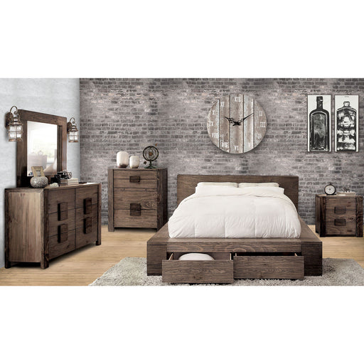 JANEIRO Rustic Natural Tone Queen Bed - Premium Bed from FOA East - Just $1054.95! Shop now at Furniture Wholesale Plus  We are the best furniture store in Nashville, Hendersonville, Goodlettsville, Madison, Antioch, Mount Juliet, Lebanon, Gallatin, Springfield, Murfreesboro, Franklin, Brentwood