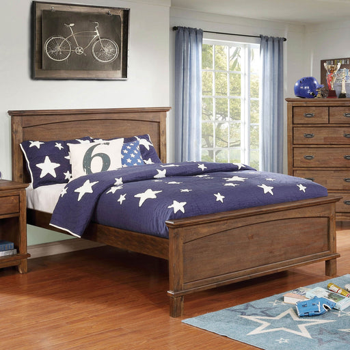Colin Dark Oak Twin Bed - Premium Bed from FOA East - Just $466.05! Shop now at Furniture Wholesale Plus  We are the best furniture store in Nashville, Hendersonville, Goodlettsville, Madison, Antioch, Mount Juliet, Lebanon, Gallatin, Springfield, Murfreesboro, Franklin, Brentwood