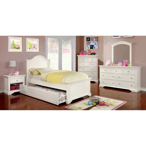 White 4 Pc. Twin Bedroom Set - Premium Bedroom Set from FOA East - Just $1125.15! Shop now at Furniture Wholesale Plus  We are the best furniture store in Nashville, Hendersonville, Goodlettsville, Madison, Antioch, Mount Juliet, Lebanon, Gallatin, Springfield, Murfreesboro, Franklin, Brentwood