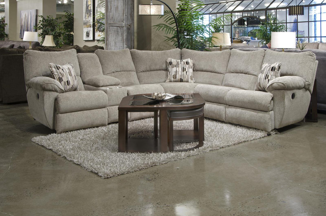 Catnapper Elliott 2pc Lay Flat Reclining Sectional in Pewter - Premium Sectional from Catnapper - Just $1812.88! Shop now at Furniture Wholesale Plus  We are the best furniture store in Nashville, Hendersonville, Goodlettsville, Madison, Antioch, Mount Juliet, Lebanon, Gallatin, Springfield, Murfreesboro, Franklin, Brentwood