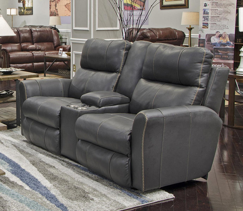 Catnapper Furniture Mara Voice Power Headrest with Lumbar Power Lay Flat Reclining Console Sofa in Anthacite - Premium Sofa from Catnapper - Just $2136.76! Shop now at Furniture Wholesale Plus  We are the best furniture store in Nashville, Hendersonville, Goodlettsville, Madison, Antioch, Mount Juliet, Lebanon, Gallatin, Springfield, Murfreesboro, Franklin, Brentwood