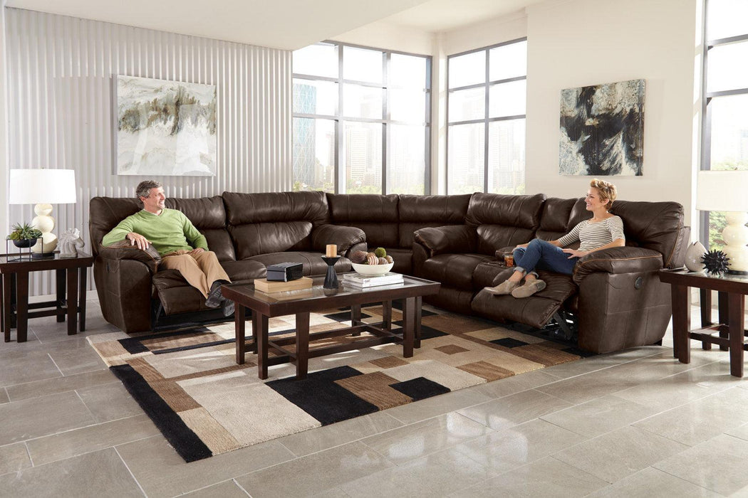 Catnapper Milan 3pcs Lay Flat Sectional Set in Chocolate - Premium Sectional from Catnapper - Just $3929.04! Shop now at Furniture Wholesale Plus  We are the best furniture store in Nashville, Hendersonville, Goodlettsville, Madison, Antioch, Mount Juliet, Lebanon, Gallatin, Springfield, Murfreesboro, Franklin, Brentwood