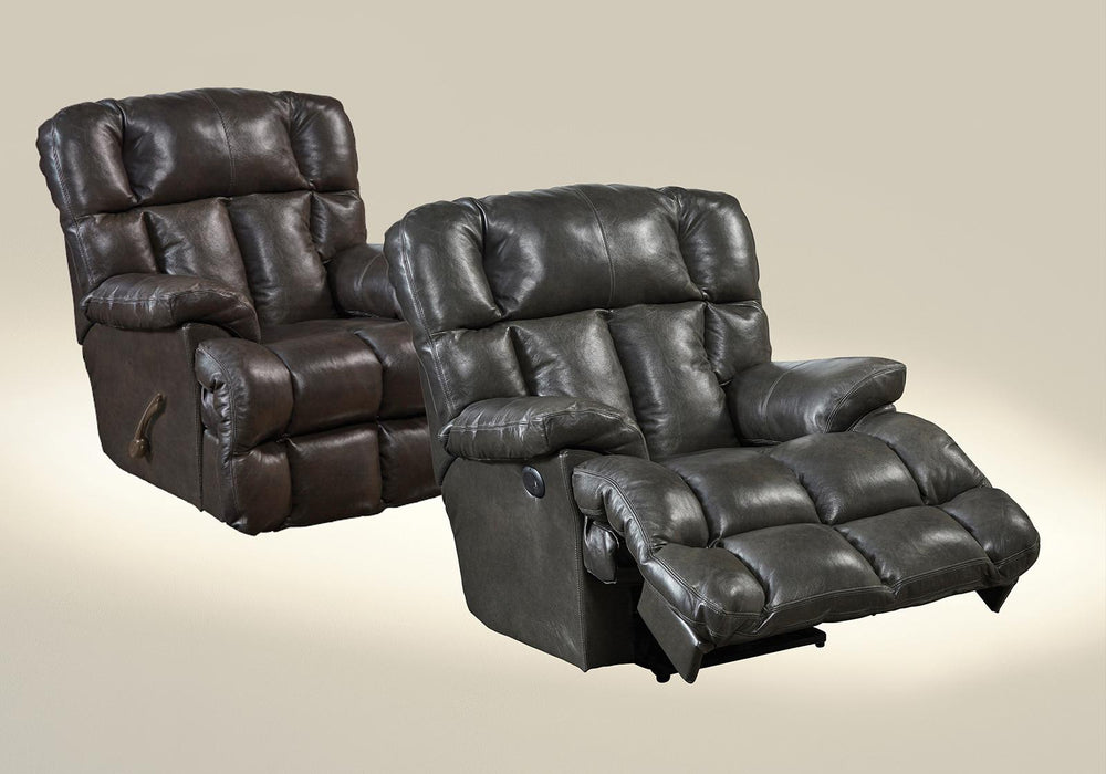 Catnapper Victor Power Lay Flat Chaise Recliner in Steel - Premium Recliner from Catnapper - Just $1061.78! Shop now at Furniture Wholesale Plus  We are the best furniture store in Nashville, Hendersonville, Goodlettsville, Madison, Antioch, Mount Juliet, Lebanon, Gallatin, Springfield, Murfreesboro, Franklin, Brentwood