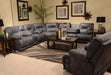 Catnapper Voyager Power Lay Flat Reclining Console Loveseat in Slate - Premium Loveseat from Catnapper - Just $1398.48! Shop now at Furniture Wholesale Plus  We are the best furniture store in Nashville, Hendersonville, Goodlettsville, Madison, Antioch, Mount Juliet, Lebanon, Gallatin, Springfield, Murfreesboro, Franklin, Brentwood