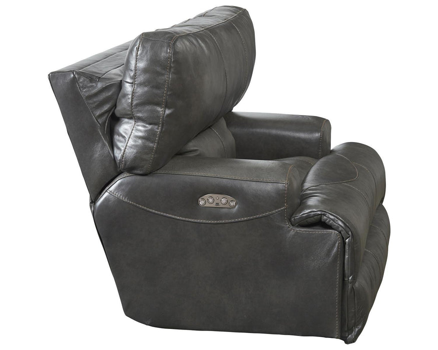 Catnapper Wembley Power Headrest w/ Lumbar Lay Flat Recliner in Steel - Premium Recliner from Catnapper - Just $1546.24! Shop now at Furniture Wholesale Plus  We are the best furniture store in Nashville, Hendersonville, Goodlettsville, Madison, Antioch, Mount Juliet, Lebanon, Gallatin, Springfield, Murfreesboro, Franklin, Brentwood