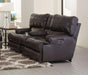 Catnapper Wembley Power Headrest Lay Flat Reclining Console Loveseat in Steel - Premium Loveseat from Catnapper - Just $1981.36! Shop now at Furniture Wholesale Plus  We are the best furniture store in Nashville, Hendersonville, Goodlettsville, Madison, Antioch, Mount Juliet, Lebanon, Gallatin, Springfield, Murfreesboro, Franklin, Brentwood