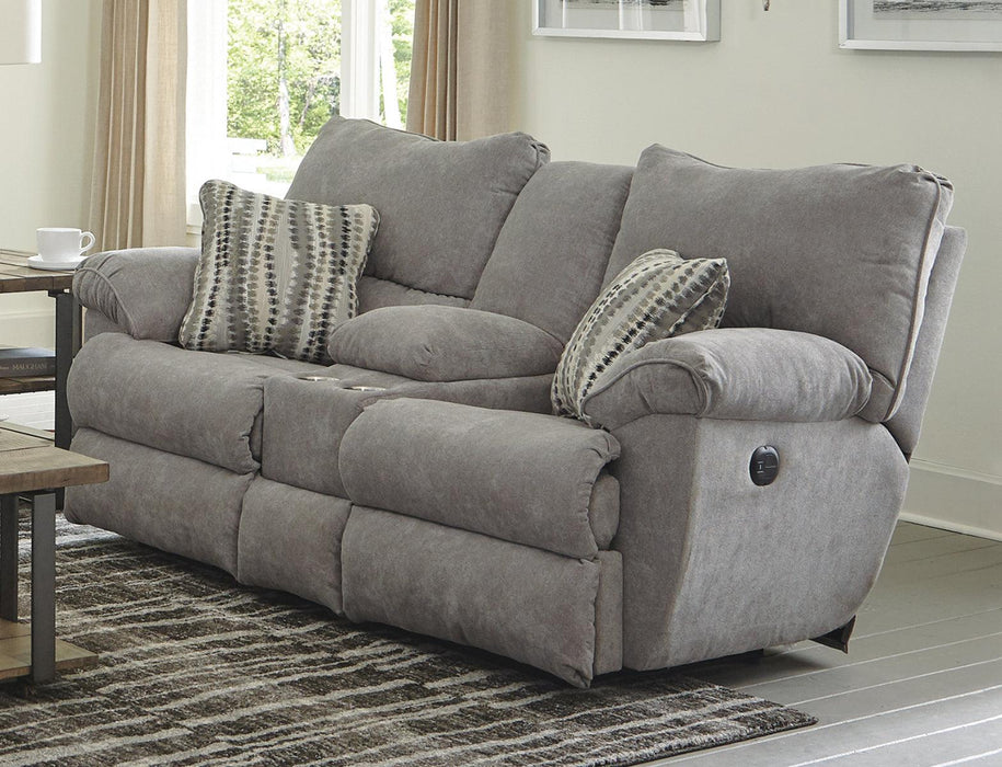 Catnapper Furnture Sadler Lay Flat Reclining Console Loveseat in Mica - Premium Loveseat from Catnapper - Just $997.16! Shop now at Furniture Wholesale Plus  We are the best furniture store in Nashville, Hendersonville, Goodlettsville, Madison, Antioch, Mount Juliet, Lebanon, Gallatin, Springfield, Murfreesboro, Franklin, Brentwood