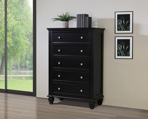 Sandy Beach Black Five Drawer Chest - Premium Chest from Coaster Z2 Standard - Just $700! Shop now at Furniture Wholesale Plus  We are the best furniture store in Nashville, Hendersonville, Goodlettsville, Madison, Antioch, Mount Juliet, Lebanon, Gallatin, Springfield, Murfreesboro, Franklin, Brentwood