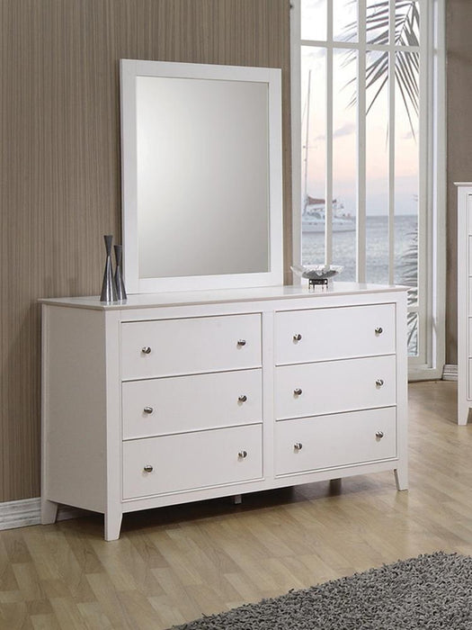 Selena 6-drawer Dresser Cream White - Premium Dresser from Coaster Z2 Standard - Just $552! Shop now at Furniture Wholesale Plus  We are the best furniture store in Nashville, Hendersonville, Goodlettsville, Madison, Antioch, Mount Juliet, Lebanon, Gallatin, Springfield, Murfreesboro, Franklin, Brentwood