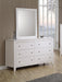 Selena Contemporary White Mirror - Premium Mirror from Coaster Z2 Standard - Just $88! Shop now at Furniture Wholesale Plus  We are the best furniture store in Nashville, Hendersonville, Goodlettsville, Madison, Antioch, Mount Juliet, Lebanon, Gallatin, Springfield, Murfreesboro, Franklin, Brentwood