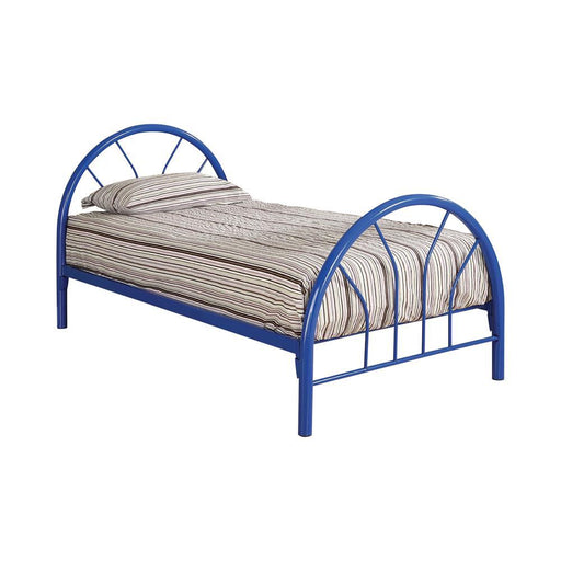 Transitional Blue Twin Bed - Premium Bed from Coaster Z2 Standard - Just $190! Shop now at Furniture Wholesale Plus  We are the best furniture store in Nashville, Hendersonville, Goodlettsville, Madison, Antioch, Mount Juliet, Lebanon, Gallatin, Springfield, Murfreesboro, Franklin, Brentwood