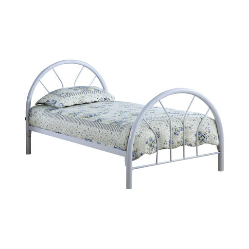Transitional White Twin Bed - Premium Bed from Coaster Z2 Standard - Just $190! Shop now at Furniture Wholesale Plus  We are the best furniture store in Nashville, Hendersonville, Goodlettsville, Madison, Antioch, Mount Juliet, Lebanon, Gallatin, Springfield, Murfreesboro, Franklin, Brentwood