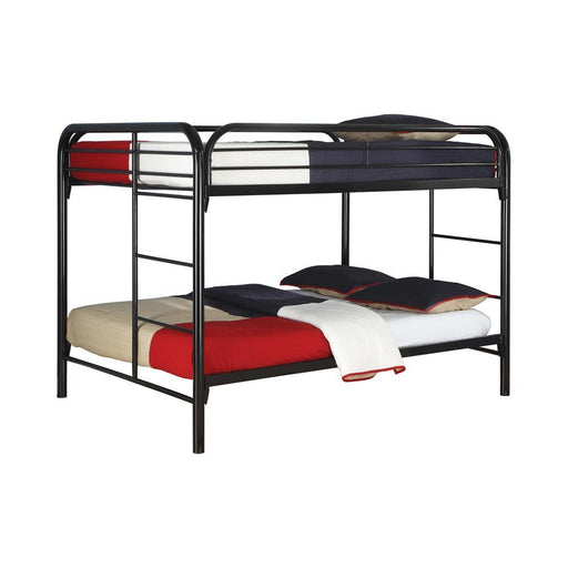 Fordham Black Full Over Full Bunk Bed - Premium Bed from Coaster Z2 Standard - Just $478! Shop now at Furniture Wholesale Plus  We are the best furniture store in Nashville, Hendersonville, Goodlettsville, Madison, Antioch, Mount Juliet, Lebanon, Gallatin, Springfield, Murfreesboro, Franklin, Brentwood