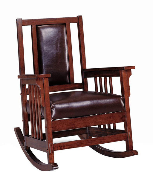 Traditional Tobacco Rocking Chair - Premium Rocker from Coaster Z2 Standard - Just $318! Shop now at Furniture Wholesale Plus  We are the best furniture store in Nashville, Hendersonville, Goodlettsville, Madison, Antioch, Mount Juliet, Lebanon, Gallatin, Springfield, Murfreesboro, Franklin, Brentwood