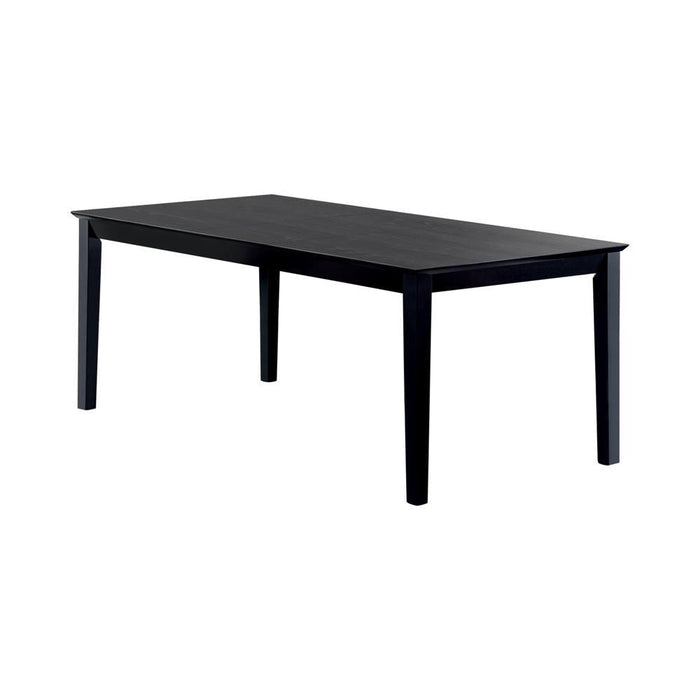 Louise Transitional Black Rectangular Dining Table - Premium Dining Table from Coaster Z2 Standard - Just $446! Shop now at Furniture Wholesale Plus  We are the best furniture store in Nashville, Hendersonville, Goodlettsville, Madison, Antioch, Mount Juliet, Lebanon, Gallatin, Springfield, Murfreesboro, Franklin, Brentwood