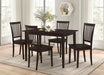 Oakdale Casual Cappuccino Five Piece Dinette Set - Premium Table from Coaster Z2 Standard - Just $398! Shop now at Furniture Wholesale Plus  We are the best furniture store in Nashville, Hendersonville, Goodlettsville, Madison, Antioch, Mount Juliet, Lebanon, Gallatin, Springfield, Murfreesboro, Franklin, Brentwood