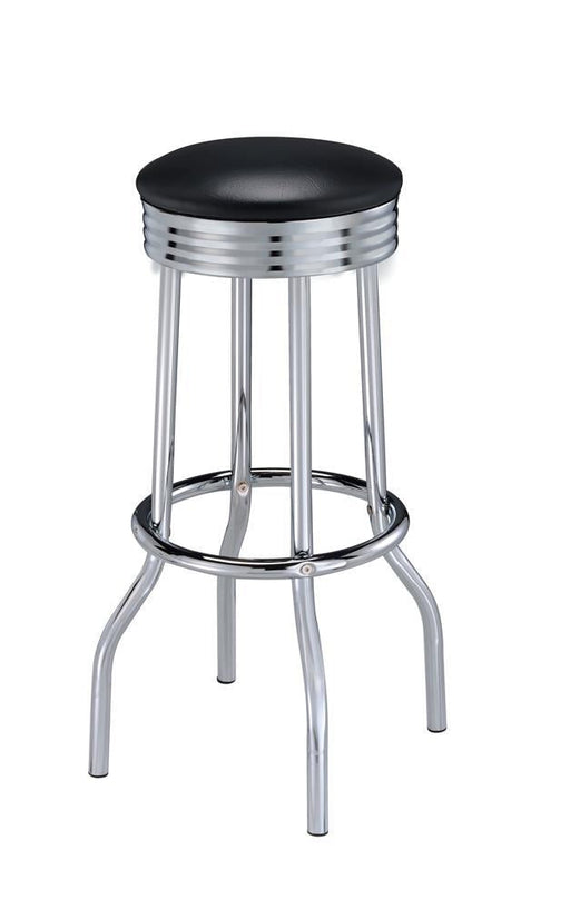 Cleveland Chrome Soda Fountain Bar Stool - Premium Bar Stool from Coaster Z2 Standard - Just $86! Shop now at Furniture Wholesale Plus  We are the best furniture store in Nashville, Hendersonville, Goodlettsville, Madison, Antioch, Mount Juliet, Lebanon, Gallatin, Springfield, Murfreesboro, Franklin, Brentwood