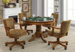 Mitchell Traditional Oak Game Table - Premium Game Table from Coaster Z2 Standard - Just $878! Shop now at Furniture Wholesale Plus  We are the best furniture store in Nashville, Hendersonville, Goodlettsville, Madison, Antioch, Mount Juliet, Lebanon, Gallatin, Springfield, Murfreesboro, Franklin, Brentwood