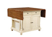 Slater Country Cherry and White Kitchen Island - Premium Kitchen Island Top from Coaster Z2 Standard - Just $1178! Shop now at Furniture Wholesale Plus  We are the best furniture store in Nashville, Hendersonville, Goodlettsville, Madison, Antioch, Mount Juliet, Lebanon, Gallatin, Springfield, Murfreesboro, Franklin, Brentwood