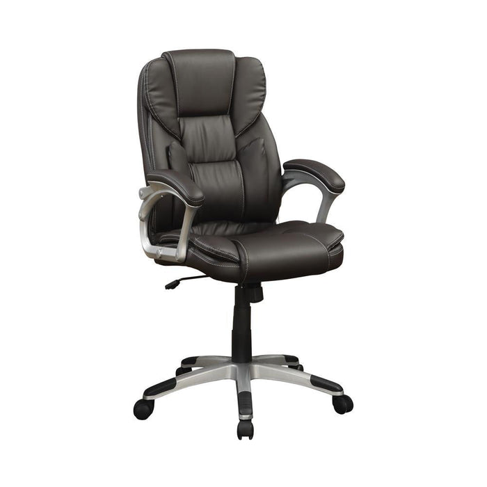 Transitional Dark Brown Office Chair - Premium Office Chair Lowest from Coaster Z2 Standard - Just $250! Shop now at Furniture Wholesale Plus  We are the best furniture store in Nashville, Hendersonville, Goodlettsville, Madison, Antioch, Mount Juliet, Lebanon, Gallatin, Springfield, Murfreesboro, Franklin, Brentwood