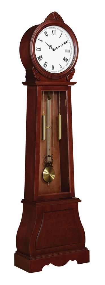 Transitional Brown Grandfather Clock - Premium Gf Clock from Coaster Z2 Standard - Just $478! Shop now at Furniture Wholesale Plus  We are the best furniture store in Nashville, Hendersonville, Goodlettsville, Madison, Antioch, Mount Juliet, Lebanon, Gallatin, Springfield, Murfreesboro, Franklin, Brentwood