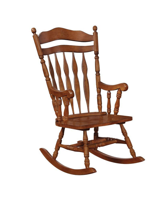 Traditional Medium Brown Rocking Chair - Premium Rocker Chair from Coaster Z2 Standard - Just $270! Shop now at Furniture Wholesale Plus  We are the best furniture store in Nashville, Hendersonville, Goodlettsville, Madison, Antioch, Mount Juliet, Lebanon, Gallatin, Springfield, Murfreesboro, Franklin, Brentwood