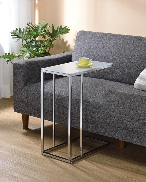 Transitional Chrome Snack Table - Premium Snack Table from Coaster Z2 Standard - Just $54! Shop now at Furniture Wholesale Plus  We are the best furniture store in Nashville, Hendersonville, Goodlettsville, Madison, Antioch, Mount Juliet, Lebanon, Gallatin, Springfield, Murfreesboro, Franklin, Brentwood