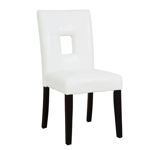 Newbridge Causal White Dining Chair - Premium Dining Chair from Coaster Z2 Standard - Just $132! Shop now at Furniture Wholesale Plus  We are the best furniture store in Nashville, Hendersonville, Goodlettsville, Madison, Antioch, Mount Juliet, Lebanon, Gallatin, Springfield, Murfreesboro, Franklin, Brentwood