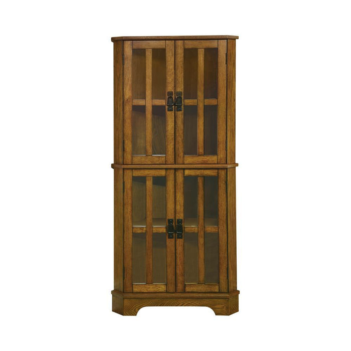 Traditional Warm Brown Curio Cabinet - Premium Curio Cabinet from Coaster Z2 Standard - Just $338! Shop now at Furniture Wholesale Plus  We are the best furniture store in Nashville, Hendersonville, Goodlettsville, Madison, Antioch, Mount Juliet, Lebanon, Gallatin, Springfield, Murfreesboro, Franklin, Brentwood