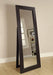 Transitional Cappuccino Mirror - Premium Floor Mirror from Coaster Z2 Standard - Just $238! Shop now at Furniture Wholesale Plus  We are the best furniture store in Nashville, Hendersonville, Goodlettsville, Madison, Antioch, Mount Juliet, Lebanon, Gallatin, Springfield, Murfreesboro, Franklin, Brentwood