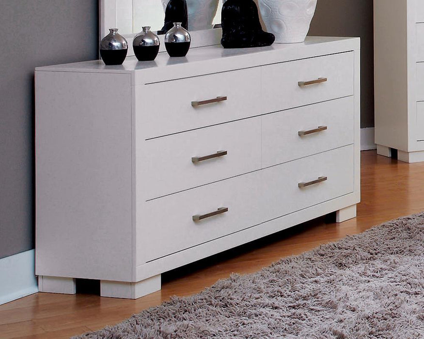 Jessica Contemporary Six Drawer Dresser - Premium Dresser from Coaster Z2 Standard - Just $676! Shop now at Furniture Wholesale Plus  We are the best furniture store in Nashville, Hendersonville, Goodlettsville, Madison, Antioch, Mount Juliet, Lebanon, Gallatin, Springfield, Murfreesboro, Franklin, Brentwood