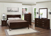 Louis Philippe Cappuccino Eastern King Sleigh Bed - Premium Bed from Coaster Z2 Standard - Just $426! Shop now at Furniture Wholesale Plus  We are the best furniture store in Nashville, Hendersonville, Goodlettsville, Madison, Antioch, Mount Juliet, Lebanon, Gallatin, Springfield, Murfreesboro, Franklin, Brentwood