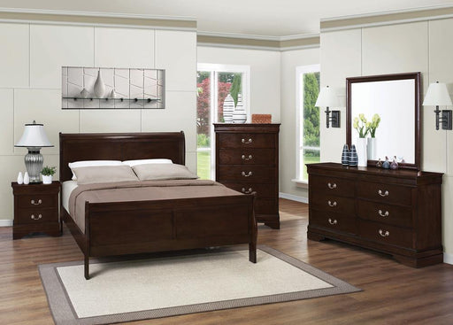 Louis Philippe Cappuccino Queen Sleigh Bed - Premium Bed from Coaster Z2 Standard - Just $298! Shop now at Furniture Wholesale Plus  We are the best furniture store in Nashville, Hendersonville, Goodlettsville, Madison, Antioch, Mount Juliet, Lebanon, Gallatin, Springfield, Murfreesboro, Franklin, Brentwood