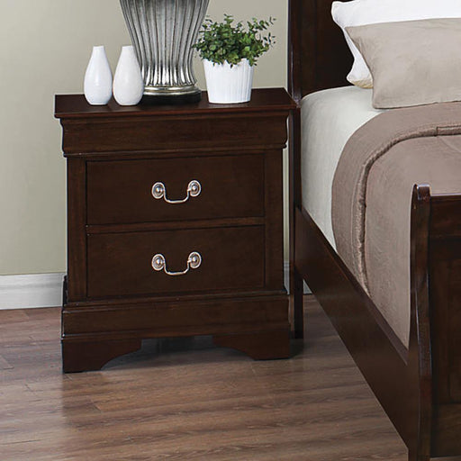 Louis Philippe Two Drawer Nightstand - Premium Nighstand from Coaster Z2 Standard - Just $156! Shop now at Furniture Wholesale Plus  We are the best furniture store in Nashville, Hendersonville, Goodlettsville, Madison, Antioch, Mount Juliet, Lebanon, Gallatin, Springfield, Murfreesboro, Franklin, Brentwood