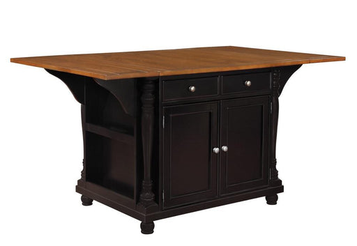 Slater Country Cherry and Black Kitchen Island - Premium Kitchen Island from Coaster Z2 Standard - Just $1178! Shop now at Furniture Wholesale Plus  We are the best furniture store in Nashville, Hendersonville, Goodlettsville, Madison, Antioch, Mount Juliet, Lebanon, Gallatin, Springfield, Murfreesboro, Franklin, Brentwood