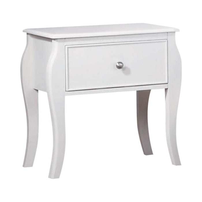 Dominique French Country White Nightstand - Premium Nightstand from Coaster Z2 Standard - Just $184! Shop now at Furniture Wholesale Plus  We are the best furniture store in Nashville, Hendersonville, Goodlettsville, Madison, Antioch, Mount Juliet, Lebanon, Gallatin, Springfield, Murfreesboro, Franklin, Brentwood