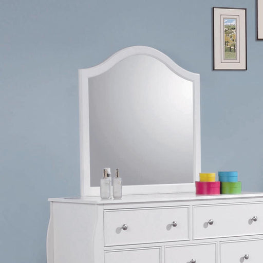 Dominique French Country White Mirror - Premium Mirror from Coaster Z2 Standard - Just $108! Shop now at Furniture Wholesale Plus  We are the best furniture store in Nashville, Hendersonville, Goodlettsville, Madison, Antioch, Mount Juliet, Lebanon, Gallatin, Springfield, Murfreesboro, Franklin, Brentwood