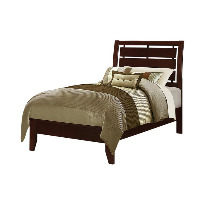 Serenity Twin Bed Rich Merlot - Premium Bed from Coaster Z2 Standard - Just $258! Shop now at Furniture Wholesale Plus  We are the best furniture store in Nashville, Hendersonville, Goodlettsville, Madison, Antioch, Mount Juliet, Lebanon, Gallatin, Springfield, Murfreesboro, Franklin, Brentwood