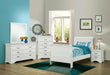 Louis Philippe Traditional Youth White Twin Bed - Premium Bed from Coaster Z2 Standard - Just $350! Shop now at Furniture Wholesale Plus  We are the best furniture store in Nashville, Hendersonville, Goodlettsville, Madison, Antioch, Mount Juliet, Lebanon, Gallatin, Springfield, Murfreesboro, Franklin, Brentwood