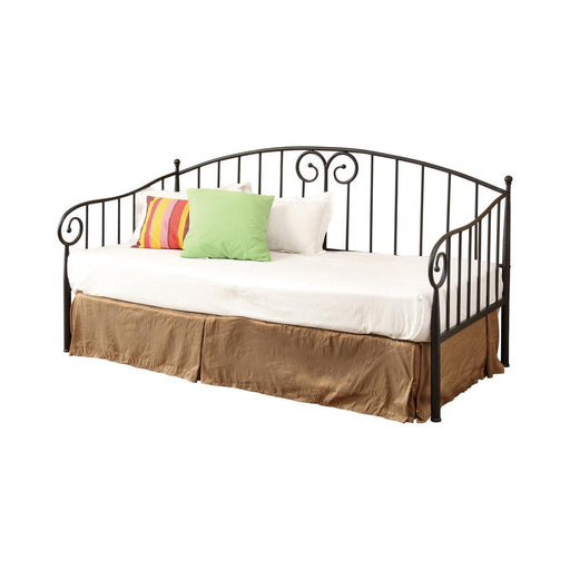 Traditional Black Metal Twin Daybed - Premium Daybed from Coaster Z2 Standard - Just $198! Shop now at Furniture Wholesale Plus  We are the best furniture store in Nashville, Hendersonville, Goodlettsville, Madison, Antioch, Mount Juliet, Lebanon, Gallatin, Springfield, Murfreesboro, Franklin, Brentwood
