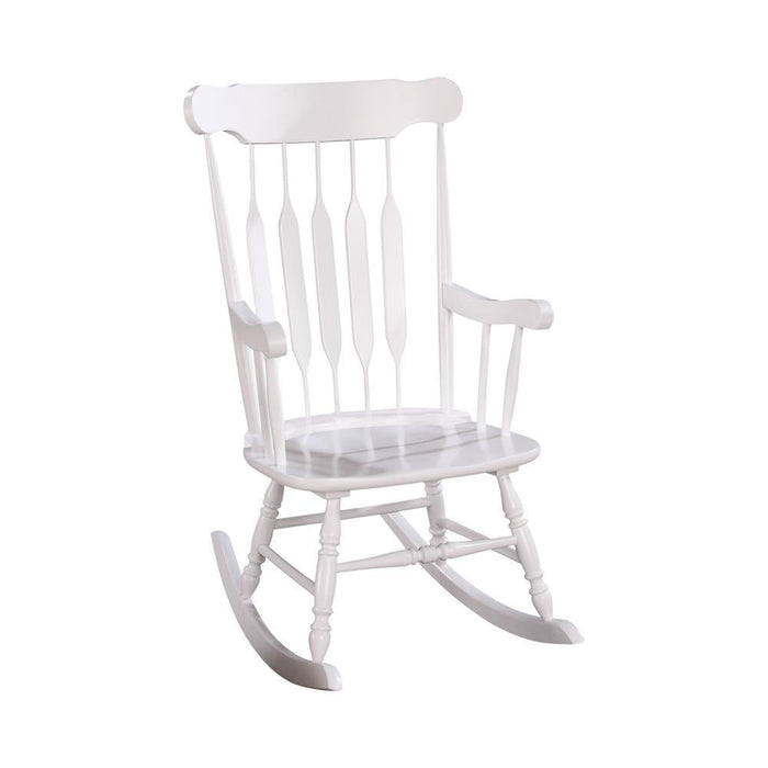 Traditional White Rocking Chair - Premium Rocker Chair from Coaster Z2 Standard - Just $238! Shop now at Furniture Wholesale Plus  We are the best furniture store in Nashville, Hendersonville, Goodlettsville, Madison, Antioch, Mount Juliet, Lebanon, Gallatin, Springfield, Murfreesboro, Franklin, Brentwood