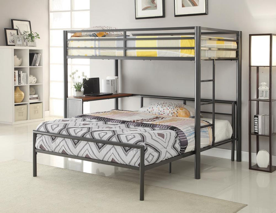Metal Workstation Twin Loft Bed - Premium Bed from Coaster Z2 Standard - Just $440! Shop now at Furniture Wholesale Plus  We are the best furniture store in Nashville, Hendersonville, Goodlettsville, Madison, Antioch, Mount Juliet, Lebanon, Gallatin, Springfield, Murfreesboro, Franklin, Brentwood
