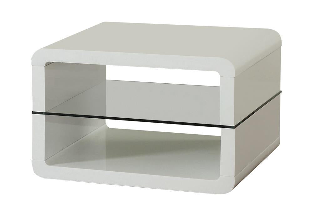 Modern White End Table - Premium End Table from Coaster Z2 Standard - Just $278! Shop now at Furniture Wholesale Plus  We are the best furniture store in Nashville, Hendersonville, Goodlettsville, Madison, Antioch, Mount Juliet, Lebanon, Gallatin, Springfield, Murfreesboro, Franklin, Brentwood