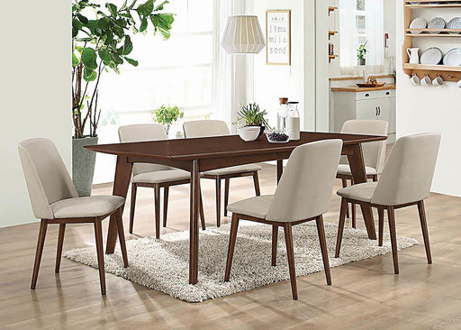 Malone Mid Century Modern Dark Walnut Dining Table - Premium Dining Table from Coaster Z2 Standard - Just $550! Shop now at Furniture Wholesale Plus  We are the best furniture store in Nashville, Hendersonville, Goodlettsville, Madison, Antioch, Mount Juliet, Lebanon, Gallatin, Springfield, Murfreesboro, Franklin, Brentwood